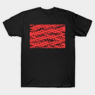 Bloody zig zag in black and red illustration T-Shirt